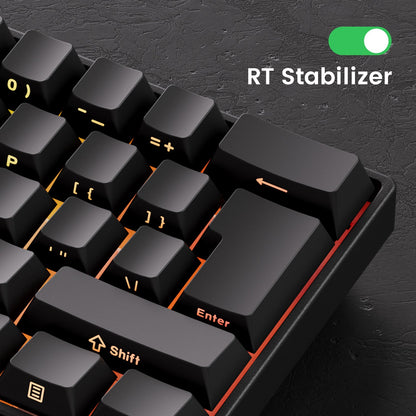 Teclado mecánico MONSGEEK FUN60 PRO&MAX HE con interruptores magnéticos, teclado gaming inalámbrico 60%, Rapid Trigger 8K ARGB personalizable