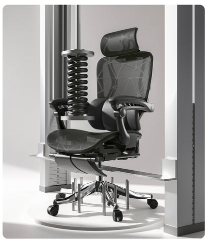 UVR Gaming Computer Chair Ergonomic Office Chair with Reclining Backrest, Adjustable Height, Comfortable Mesh Executive Swivel Chair for Home & Work