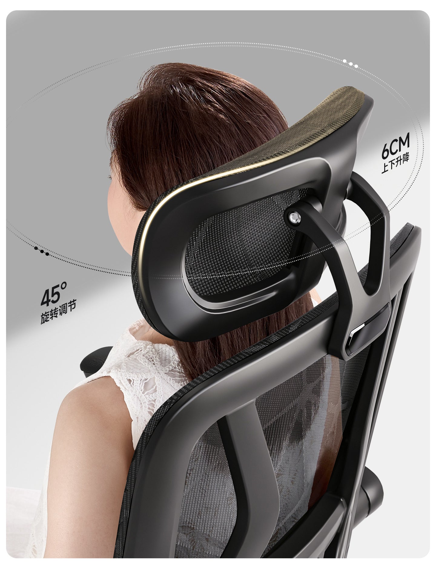 UVR Gaming Computer Chair Ergonomic Office Chair with Reclining Backrest, Adjustable Height, Comfortable Mesh Executive Swivel Chair for Home & Work