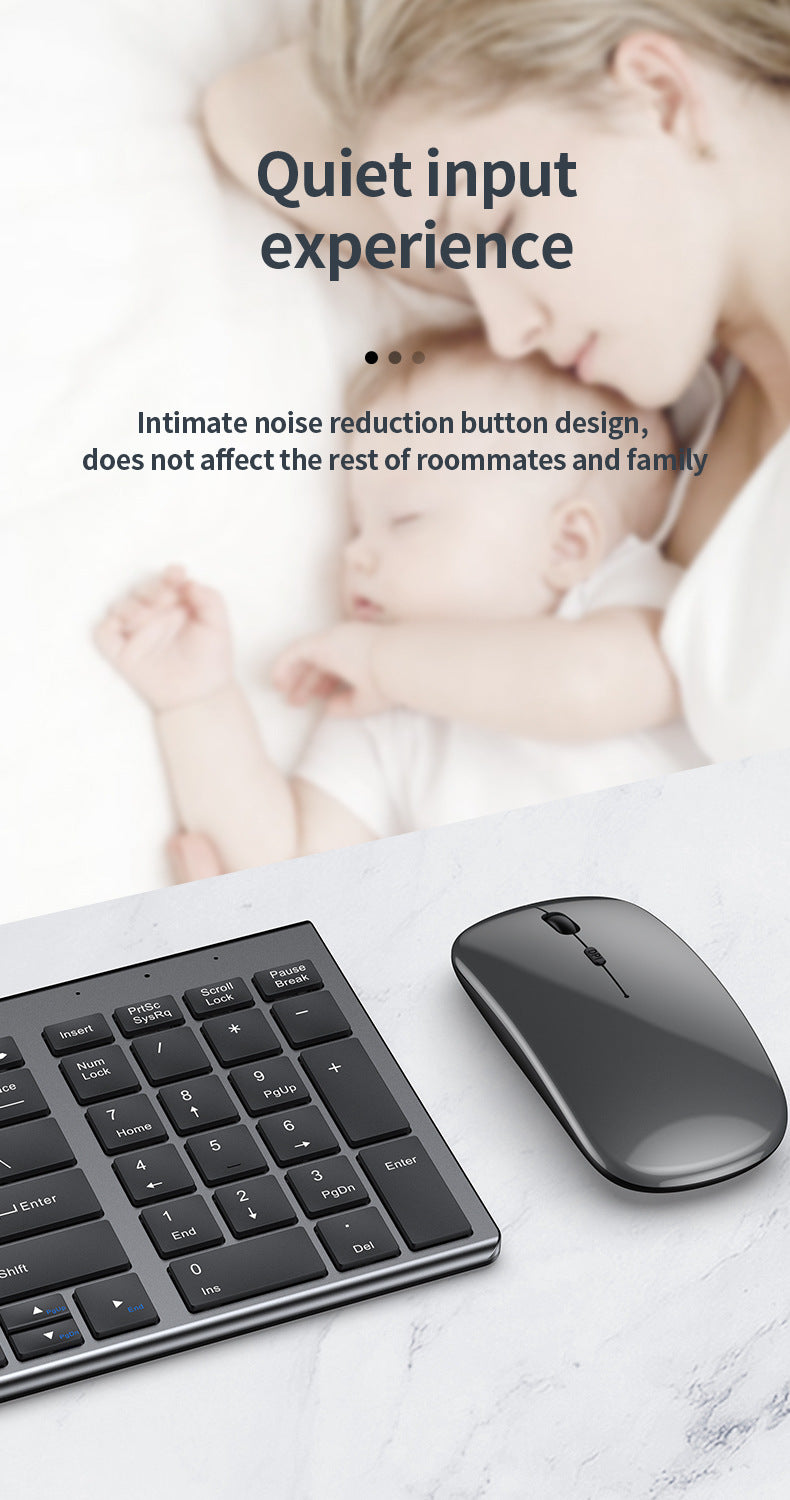 Teclado inalámbrico Bluetooth 5.0&3.0&2.4G FN+1/2/3 de doble modo, 350mAh, ultrafino, para portátil, PC, TV, iPad, Macbook y Android