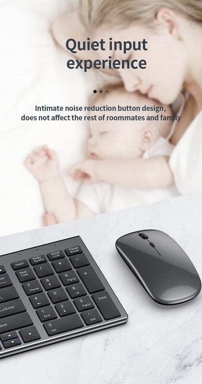 Teclado inalámbrico Bluetooth 5.0&3.0&2.4G FN+1/2/3 de doble modo, 350mAh, ultrafino, para portátil, PC, TV, iPad, Macbook y Android