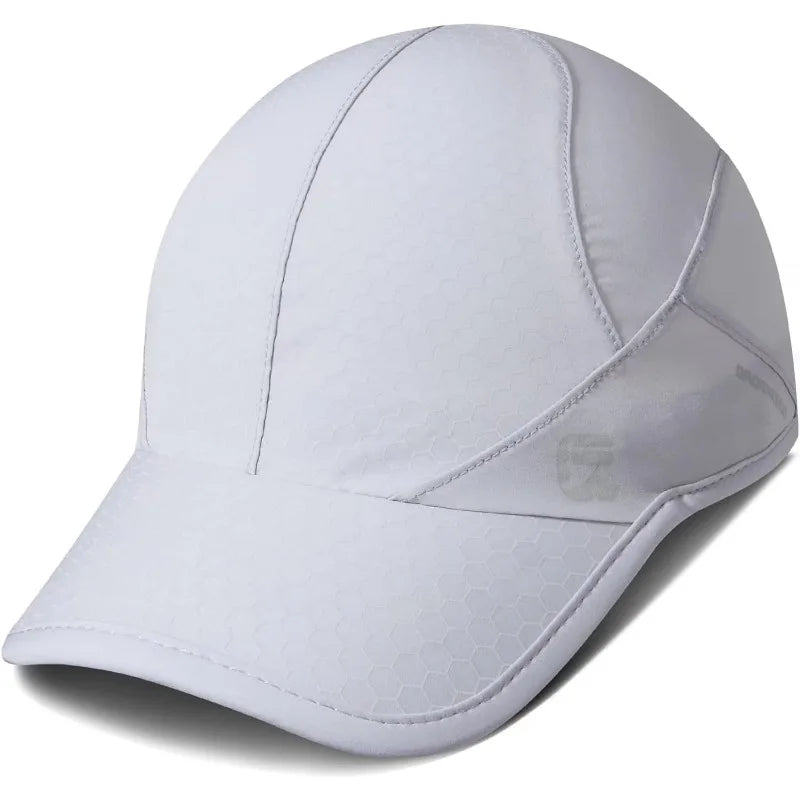 GADIEMKENSD Stretch Running Hat with Soft Brim, Quick Dry Baseball Cap Casual Breathable Adjustable Sun Protection Hats