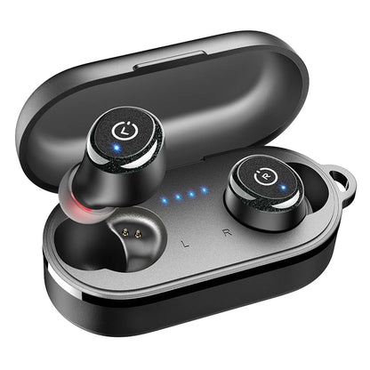 TOZO T10 Bluetooth 5.3 Earphones, Wireless Headphones, AI Enhanced Calling With Deep Bass, IPX8 Waterproof Earbuds, 45H Play