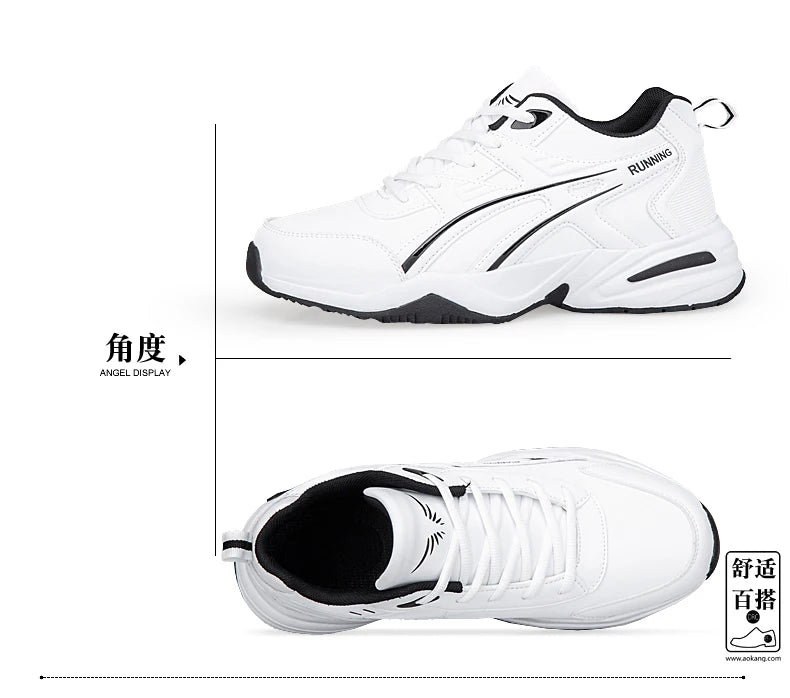 Men's classic retro casual sports shoes Four seasons soft-sole waterproof outdoor youth running shoes breathable light sneakers