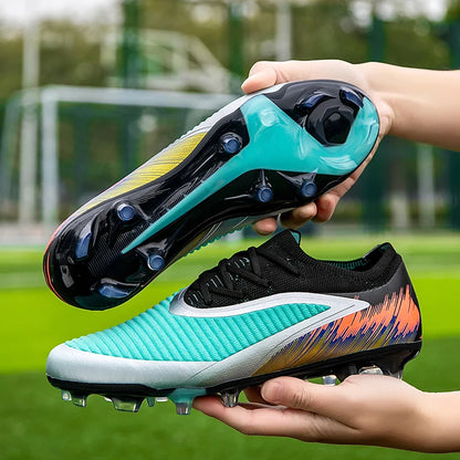 Nuove scarpe da calcio da uomo per partita e allenamento, tacchetti antiscivolo con tacchetti lunghi FG, ultraleggere da outdoor, sneaker, dropshipping