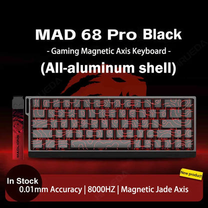 MADLIONS Mad 60he Mad60HE Mad 68HE mechanische Tastatur mit Magnetschaltern, kabelgebunden, Hot-Swap, 8K-Polling-Rate, personalisierte Gaming-Tastatur