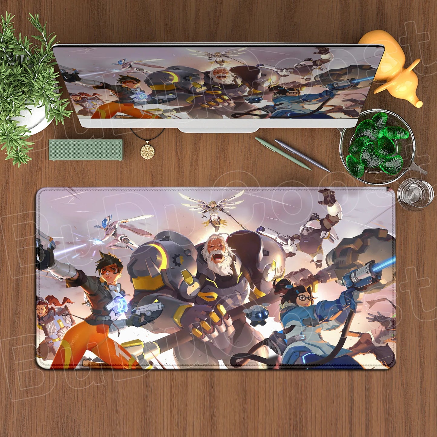 Large XXL DIY Cool  Overwatch Mouse Pad Keyboard Table Gaming Accessories Non-Slip Rubber Edge locking spped Laptop Rug desk Mat