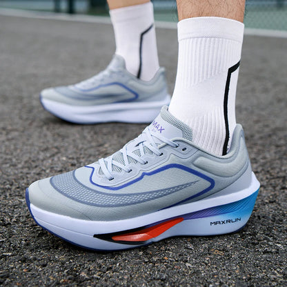 Chaussures de course pour homme : baskets d'automne respirantes, de marathon, professionnelles, légères, plates, confortables et décontractées pour homme
