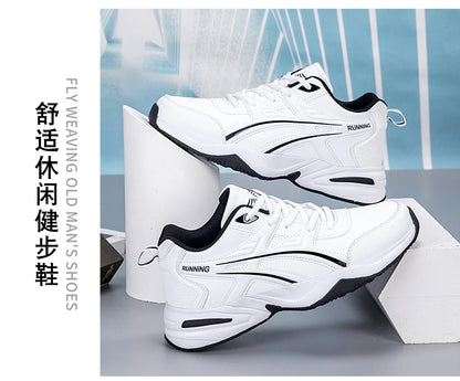 Men's classic retro casual sports shoes Four seasons soft-sole waterproof outdoor youth running shoes breathable light sneakers