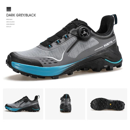 HUMTTO Men's Luxury Designer Trail Sneakers Anti-slip Sports Hiking Breathable Outdoor Trekking Boots