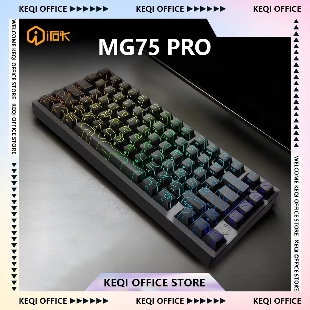 IROK MG75 PRO Mechanical Keyboard Magnetic Switch Aluminum RGB Hot Swap RT0.005 Quick Dismantling Structure Customized Pc Gifts