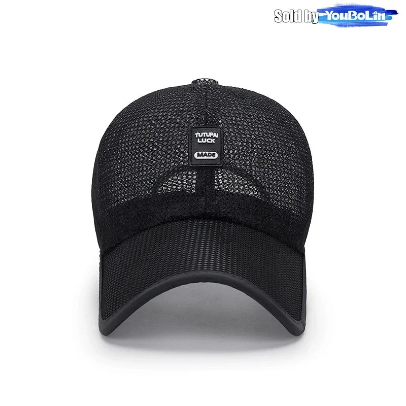 Summer Breathable Mesh Adjustable Baseball Cap Sun Hat Trucker Caps Dad Hats