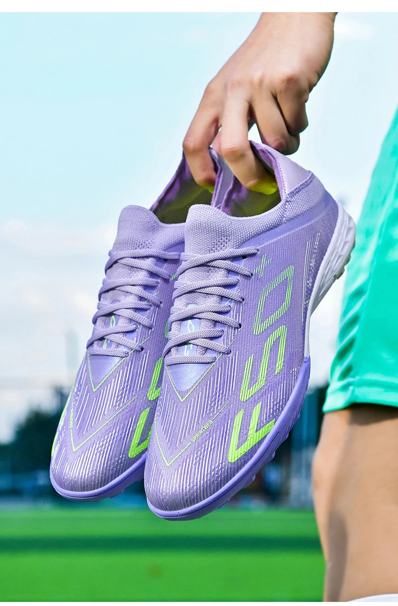 Neue Herren-Fußballschuhe, rutschfeste Indoor-Futsal-Fußballschuhe, Match-Rasenstollen, hochwertige Sneaker, Bestseller, High-Top, Outdoor