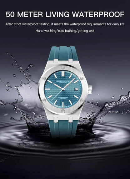 Specht&Sohne New 40MM Mechanical Watch For Men Grey Color Sports Wristwatch Japan Miyota 8215 Automatic Watch 50M Waterproof