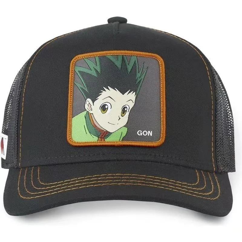 Hunter X Hunter-kasket, sommer-snapback-baseballkasket til mænd, broderet, hiphop-stil, solskærm, justerbar trucker-meshkasket
