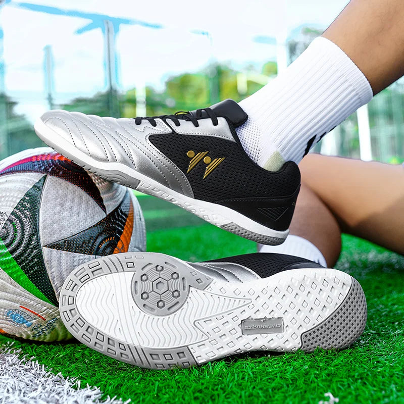 Chaussures de football pour homme neuves de haute qualité, à tige haute, pour gazon naturel et futsal, antidérapantes, pour matchs en salle et en extérieur, best-sellers des sports de plein air