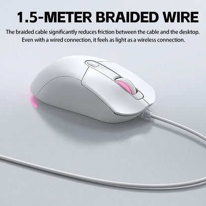 2026 Wired Gaming Mouse RGB with Anti-Slip Grip, 6-Key Ergonomic Gaming Mouse for PC, Desktop & Laptop, Adjustable DPI Wired Gaming Mouse
