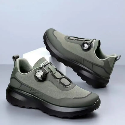 Original New Men Rotating-Button Driving Sneakers Platform Casual Walking Shoes Outdoor Wear-Resistant Running Sports Shoes Plus Size