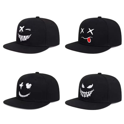 Czapki męskie w stylu hip-hopowym – spersonalizowane czapki z daszkiem z haftem, regulowane czapki typu snapback z bawełny, czapki przeciwsłoneczne na wiosnę i lato, czapki rekreacyjne