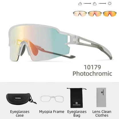 ROCKBROS Cyklistické brýle Fotochromatické brýle Cyklistické brýle Ochranné brýle Větruodolné Cyklistické Outdoorové sportovní sluneční brýle