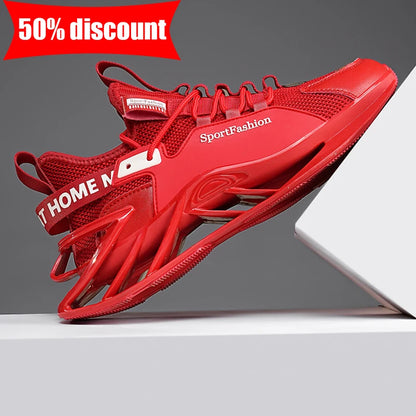 Chaussures de course pour homme : nouvelles baskets en maille respirante, semelle antidérapante et résistante à l'usure, pour le sport quotidien, tendance, mode et décontractées