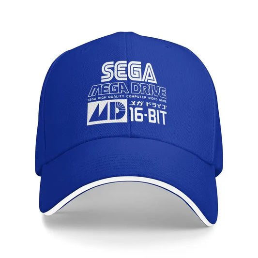 Sega Mega Drive Genesis Japanese Vinyl Baseball Cap Outdoor Sun Hat Sandwich Hat Men Summer Fishing Balaclava Golf Caps