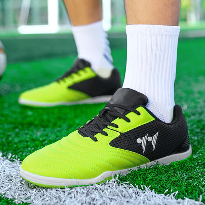 Chaussures de football pour homme neuves de haute qualité, à tige haute, pour gazon naturel et futsal, antidérapantes, pour matchs en salle et en extérieur, best-sellers des sports de plein air