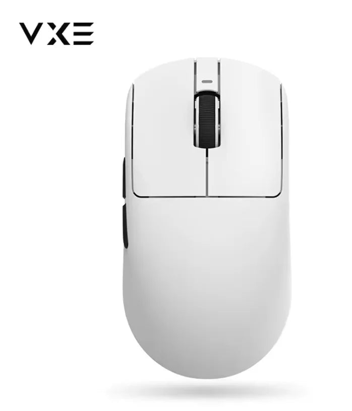 Mouse gaming ergonomic wireless VXE Dragonfly R1 ușor, senzor PAW3395, trei moduri, latență redusă, pentru PC, jucători, birou, cadou