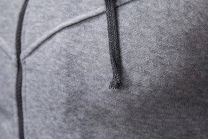 Autumn Men's Sportswear Long Sleeved Jacket Hooded Sweatshirt Zipper Opening Jacket Men's Hooded Sweatshirt Slim Fit Men's Clothing