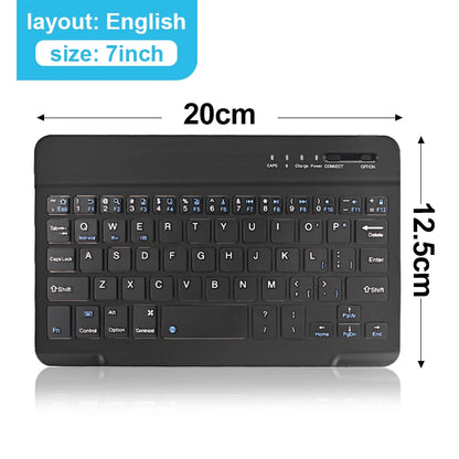 Mini teclado Bluetooth RGB inalámbrico de 10 inch con retroiluminación, panel táctil y compatibilidad con IOS, Android, Windows e iPad