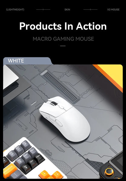 Attack Shark R1 Tri-Mode 2.4g-BT-Wired, PAW3311 18000DPI, 59g  Lightweight Gaming Mouse