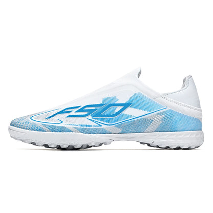 Professional Training TF Soccer Shoes for Men Women Kids PU+Fabric Breathable Wear-Resistant Rubber Sole