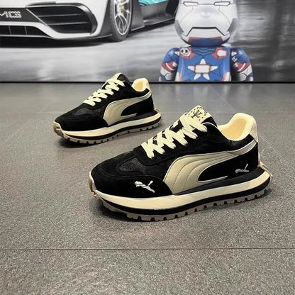 Freizeitschuhe, Herrensportschuhe, Sommer-Freizeitschuhe, Herrenschuhe mit dicker Sohle, weich und bequem, rutschfest, Outdoor-Modeschuhe