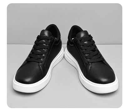 New Men's Sneakers Elevator Shoes Height Increasing Insole 6-10CM High Heels Leather Sport Shoes Men's Shoes