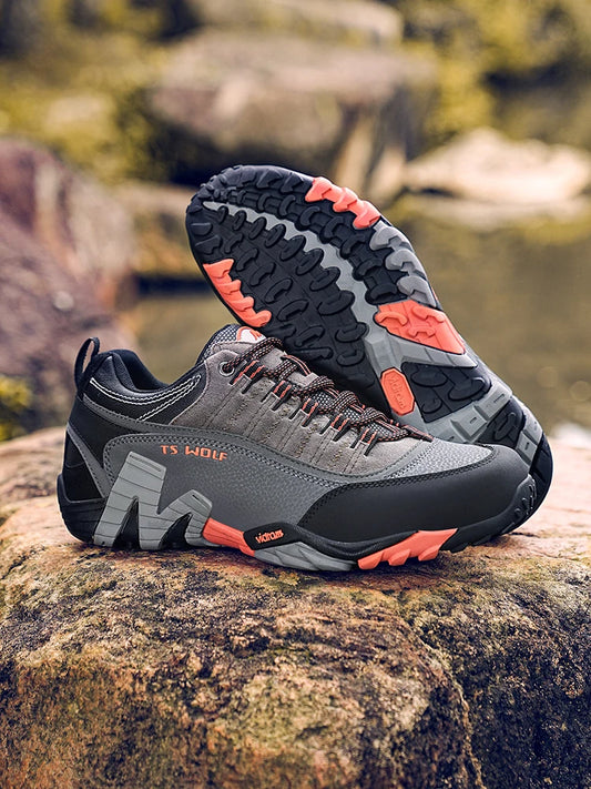 Outdoor-Liebhaber-Trekkingschuhe für Herren, wasserdichte Wanderschuhe, Bergstiefel aus echtem Leder, Woodland-Jagd- und taktische Schuhe