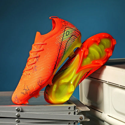 New Men's Soccer Shoes Training Wholesale Top Football Boots Sneakers FG Quality Cleats Non-Slip Drop Shipping Unisex Adult