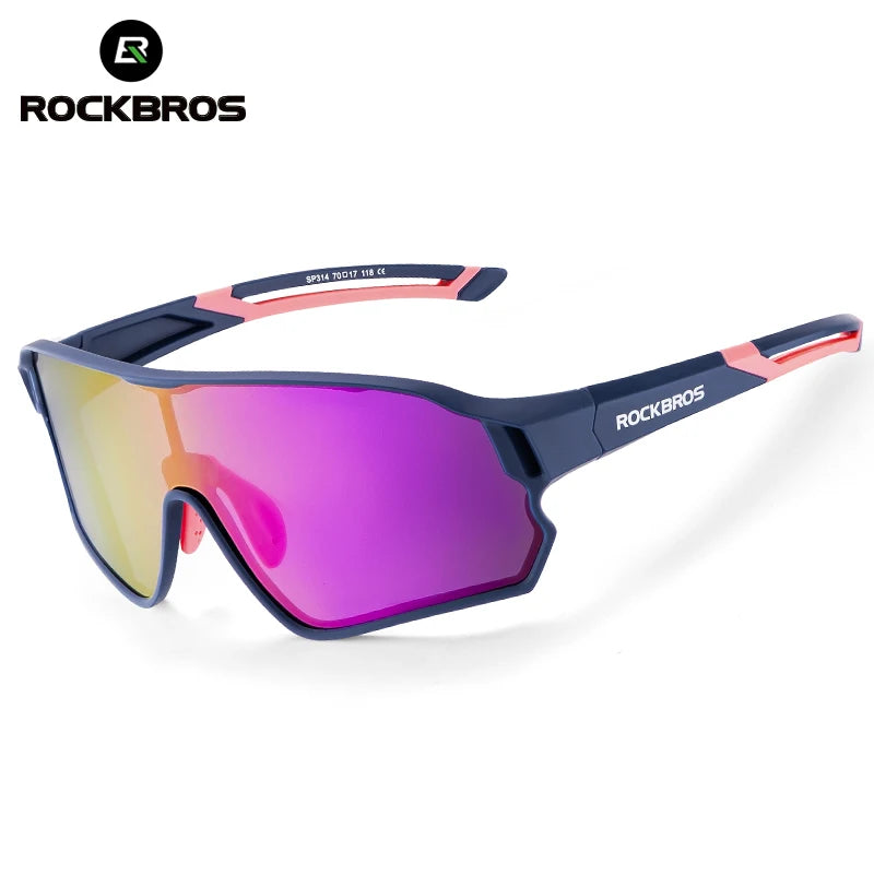 ROCKBROS Dětské polarizované fotochromatické cyklistické brýle s ochranou UV400, sluneční brýle pro outdoorové sporty, dětské brýle na horská kola (MTB)