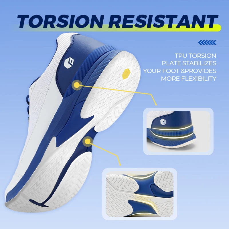 Chaussures de tennis pour homme FitVille, version large 2E, chaussures de sport d'entraînement professionnel, respirantes, antidérapantes, avec soutien de la voûte plantaire