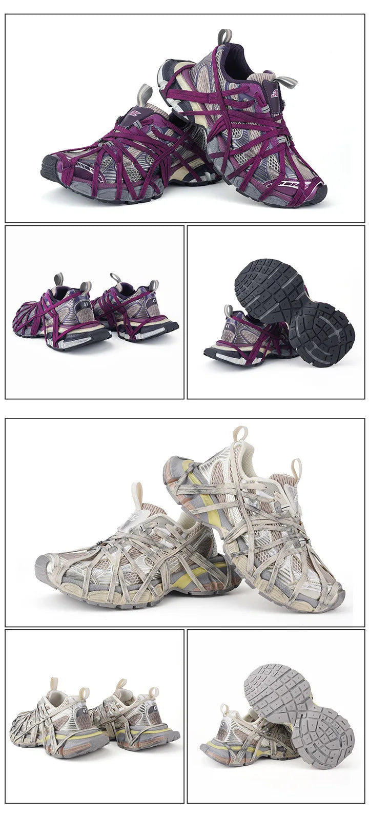 Schoenen met dikke zool voor heren en dames, maat 36-45, Paris 3XL, ‘dad shoes’, lengteverhogend, ademend, stevige schoenen, casual sportschoenen