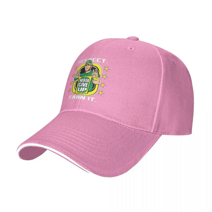 Yellow Wrestling Cena John White Custom Baseball Caps For Mens Unisex Male Beach Sunscreen Hat Snapback Cap