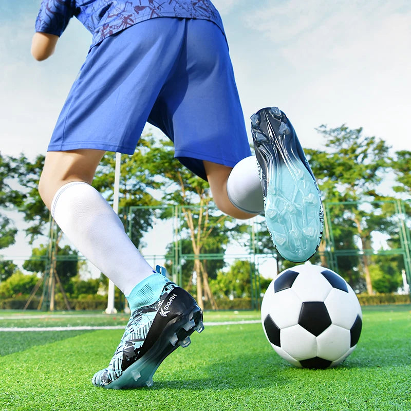 Chaussures de football haut de gamme Double Star pour homme, modèle AG Long Stud, authentiques. Chaussures de match et d'entraînement professionnelles pour adolescents et adultes