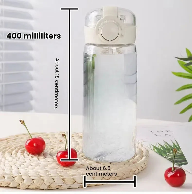 Bicchiere con cannuccia Fortnite da 400ML e 18CM per adulti, ragazzi e ragazze, graziosa tazza per acqua con motivo cartoon per studenti, bottiglia d’acqua resistente agli urti, portatile, idea regalo