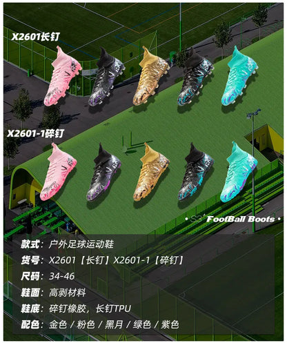 Professionella fotbollsskor för män, halkfria fotbollsskor, unisex, andningsbara, futsal, sport, nya fotbollsskor, dropshipping, ultralätta