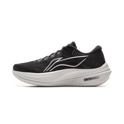 Li-Ning men's YUEYING 5 optimized cushion running shoes with wide toe box, TEMPO BOUNSE reflective Li-Ning sneakers, models ARHV015 and ARHW003