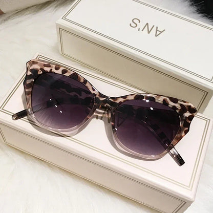 Módní sluneční brýle Cat Eye pro ženy, vintage sluneční brýle, dámské brýle s rámem Cateye, zrcadlové, retro, luxusní, cestovní, s přechodem barev, Oculos De Sol