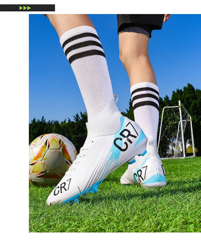 Chaussures de football pour homme, chaussures de futsal professionnelles, chaussures de football de haute qualité, crampons, femmes, unisexe, ultralégères, TF/FG, baskets