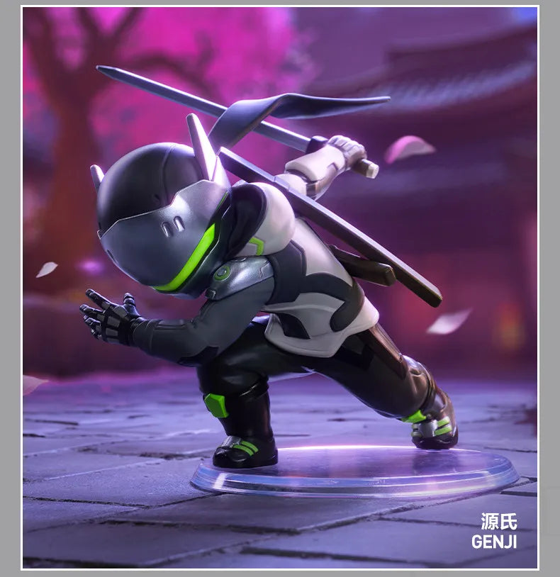 POP MART Overwatch Play of The Game Series Blind Box Mystery Box Toys Kawaii Ornaments Figurines Home Decor Desktop Model Dolls
