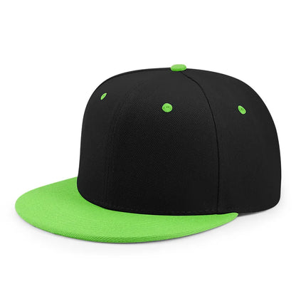 Hurtowa sprzedaż 40 kolorów regulowanych czapek z płaskim daszkiem typu snapback – damskie modne czapki baseballowe z poliestru, męskie czapki sportowe w stylu hip-hopowym