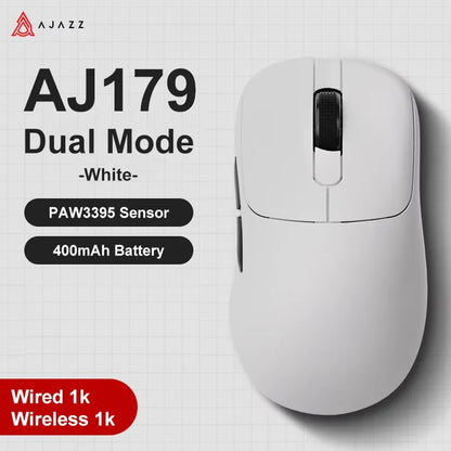 AJAZZ AJ179 V2 MAX Tri-mode Right-handed Mouse 56g Lightweight PAW3311 Sensor Huanuo Micro Switch Telink Microchip