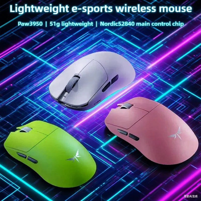 VGN Dragonfly F2 ProMax/Ultra esportovní herní myš 42000DPI 0.125ms pro CS:GO, nízká latence, kabelová/bezdrátová, duální 8K, 3 režimy, PAW3395/3950